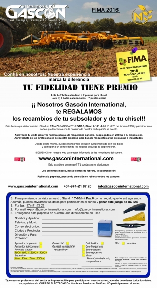 Participa en el SORTEO de unas BOTAS de RECAMBIO Gascón International
